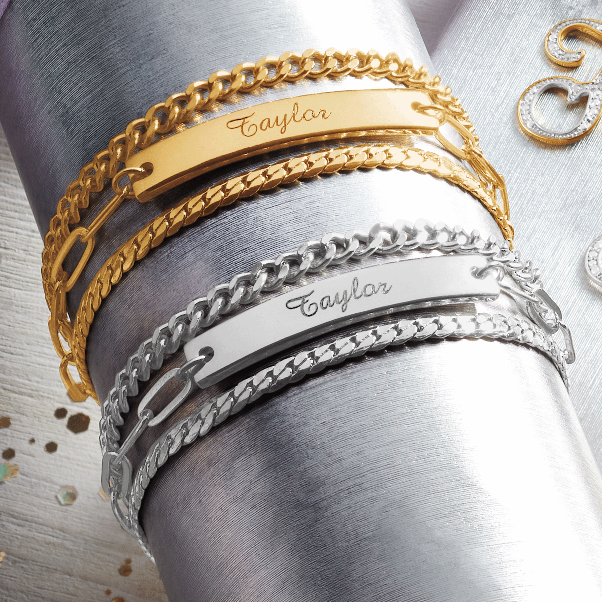 Personalized 3-Strand Bracelet, , large