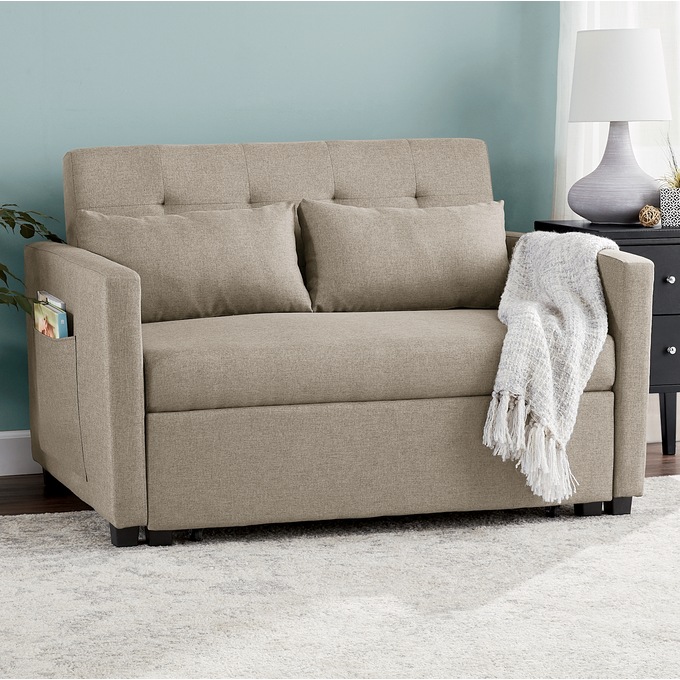 Cali Convertible Loveseat with Pullout Bed, , large
