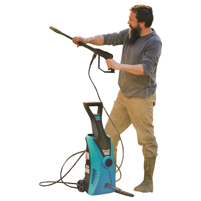 Pulsar 2000 PSI Vertical Electric Pressure Washer, Blue, large