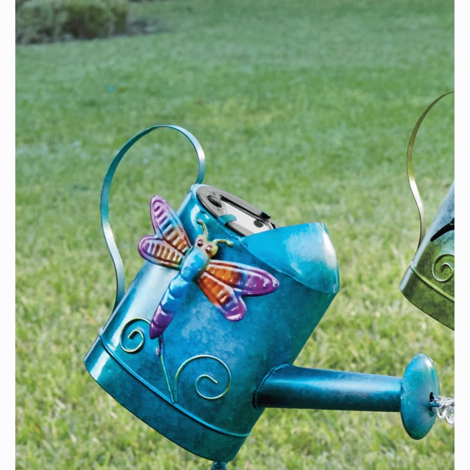 Watering Can Solar Stake, , large