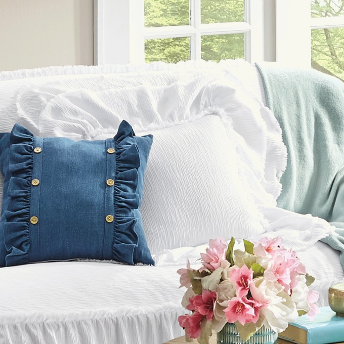 Romantic Farmhouse Pillow Cover, , large