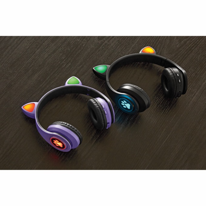 Bluetooth Cat Ear Headphones, , large