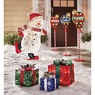 Lit Skating Snowman Lawn Décor, , large