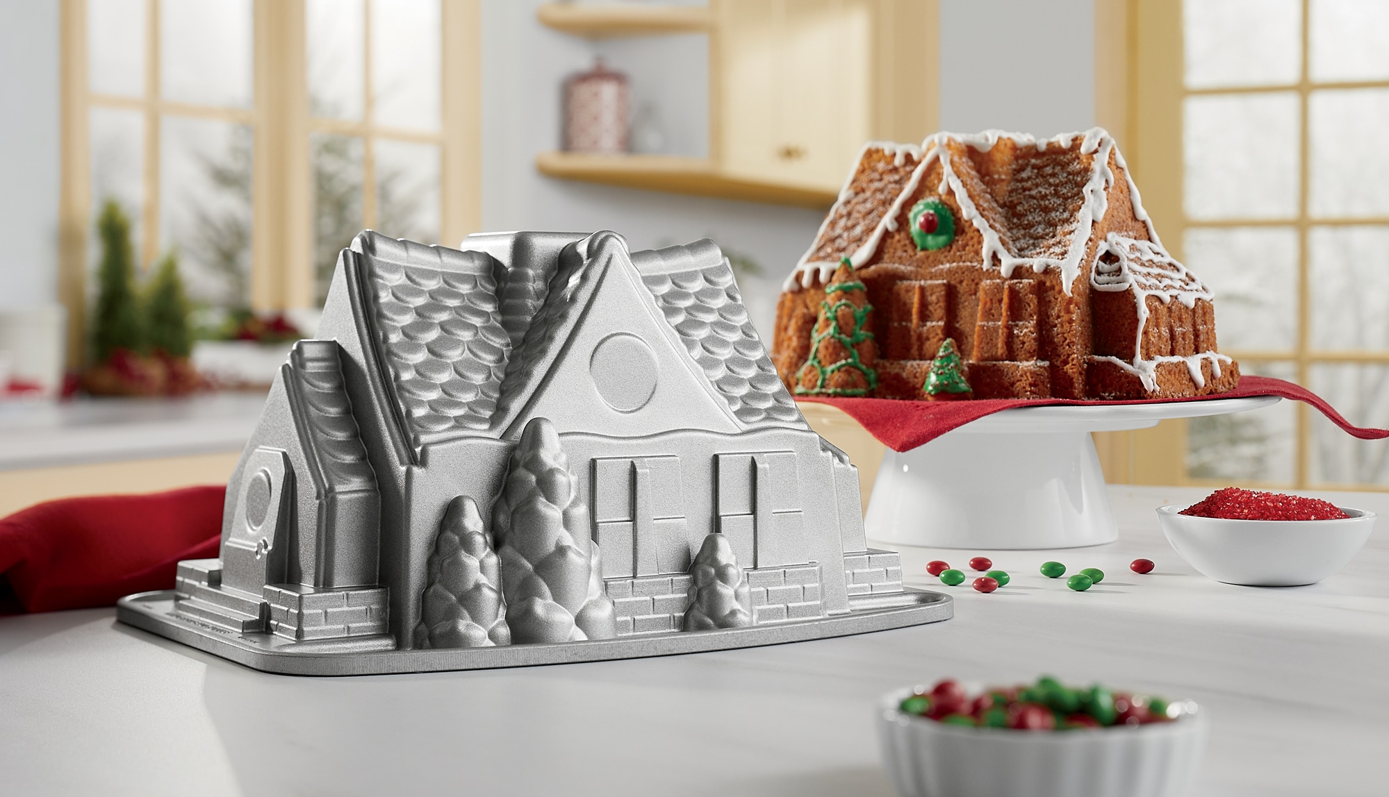 NIP Nordic Ware Gingerbread Kids Cakelet Cupcake Mold Bake Pan USA - View #14