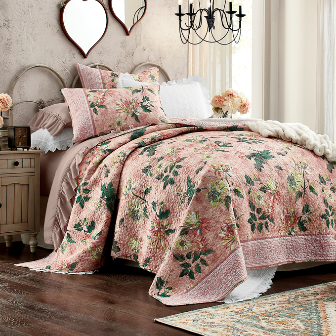 Chrysanthemum Oversized Quilt and Sham, , large