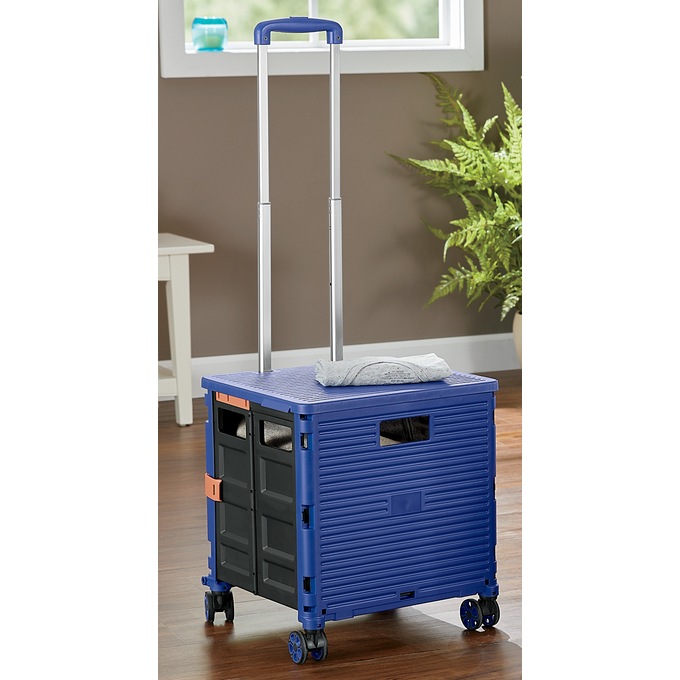Foldable Utility Cart with Spinner Wheels, , large