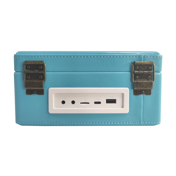 Proscan Retro Suitcase-Style CD Player with Bluetooth, Blue, large