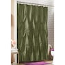 Serene Ruched Shower Curtain, Olive, large