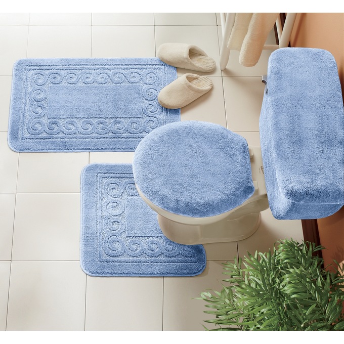 5 Piece Scroll Bath Rug Set Ginny S - 5 Piece Scroll Bath Rug Set 5 Piece Scroll Bath Rug Set Ginny S - 5 Piece Scroll Bath Rug Set