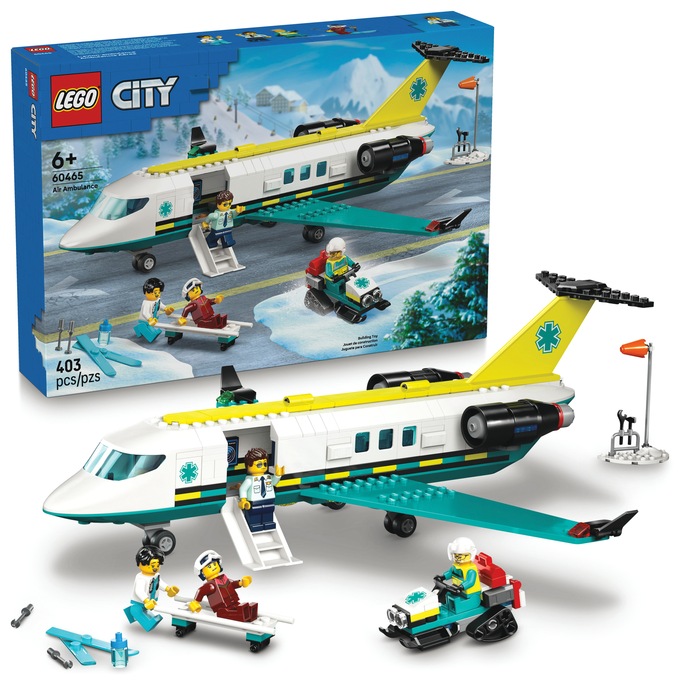 LEGO City Emergency Air Ambulance Airplane, , large