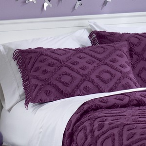 Diamond Tufted Chenille Bedspread And Sham Ginny S Diamond Tufted Chenille Sham Large