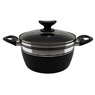 Chef Tested 8-Piece Ceramic Banded Cookware Set by Wards, Black, large