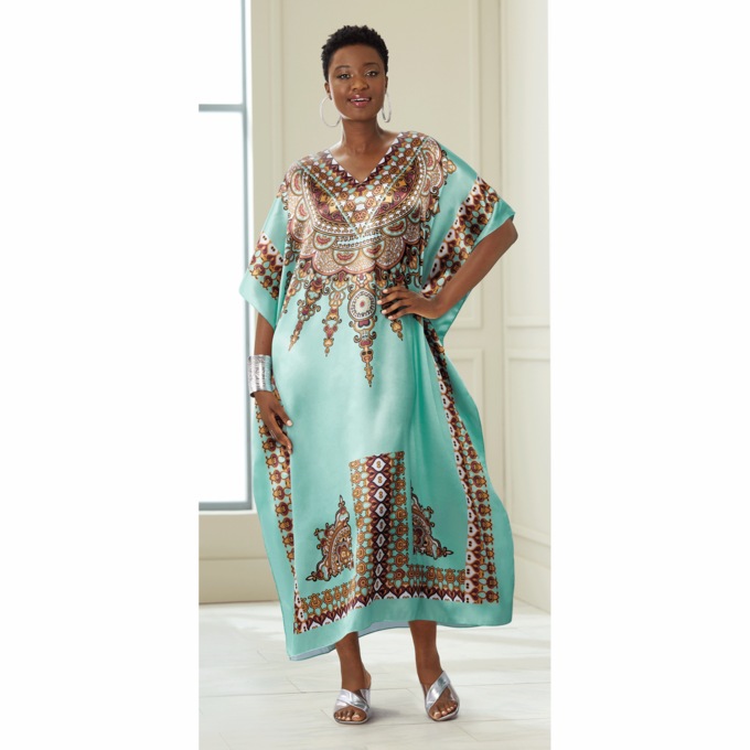 Goddess 3 Long Caftan, , large