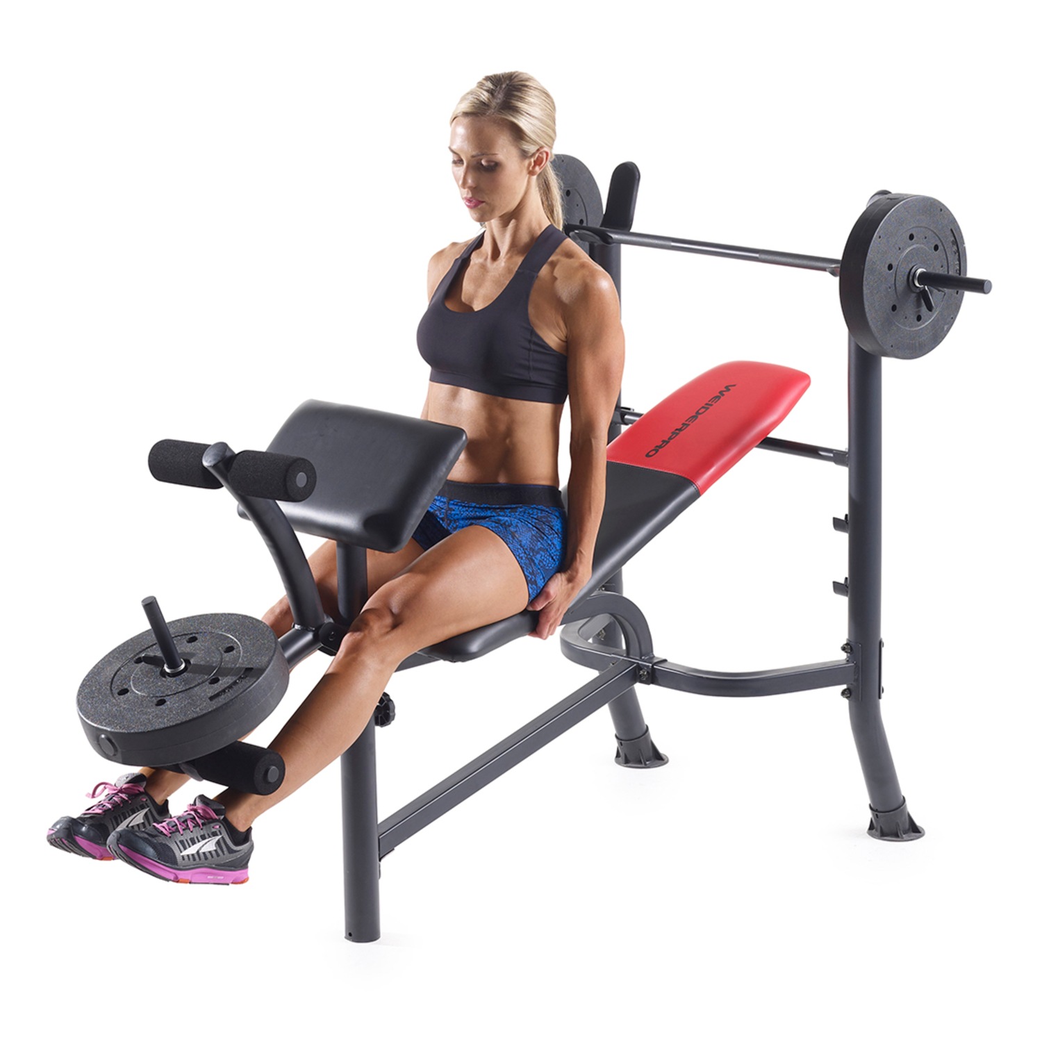 Weider Pro 265 Bench with Weights Ginny s