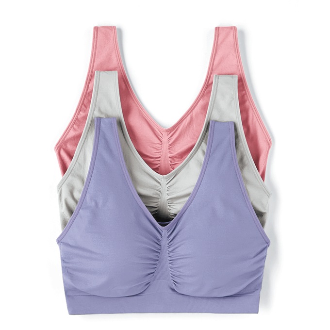 3-Pack Comfort Bras, , large
