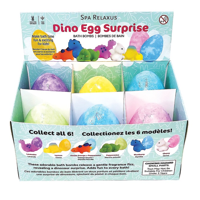 6-Pack Dino Egg Surprise Bath Bombs, , large