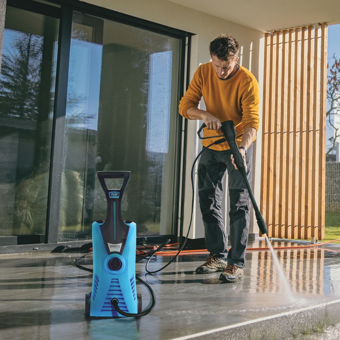 Pulsar 2000 PSI Vertical Electric Pressure Washer, Blue, large