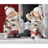 Set of 2 Holiday Boy and Girl with Lantern Figurine, , large