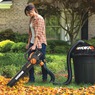Worx Trivac 12-Amp Electric 3-in-1 Blower/Mulcher/Yard Vacuum with Leaf Collection System, Black, large