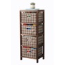 Plaid 4-Drawer Storage, Brown, large