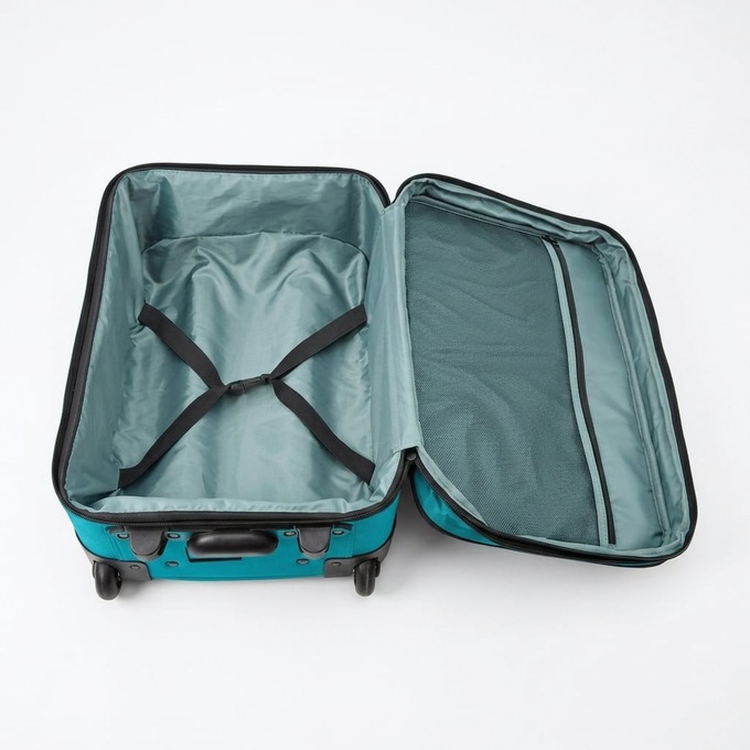 Montgomery Ward Personalized 3-Piece Soft-Sided Carry-On Set, Teal, large