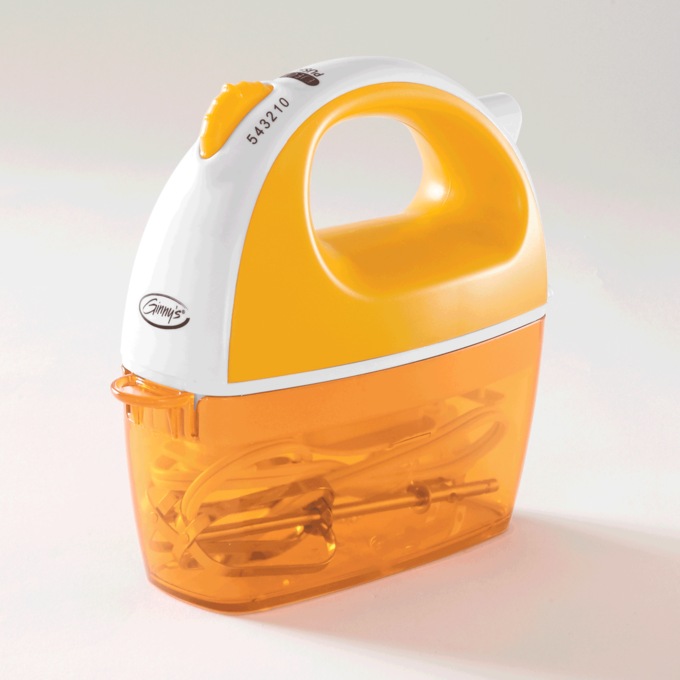 Ginny's Brand 5-Speed Hand Mixer with Storage Case for Cord and Attachments, , large