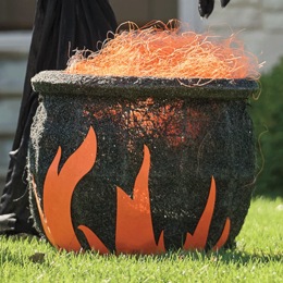 Lit Cauldron Lawn D&eacute;cor, , large