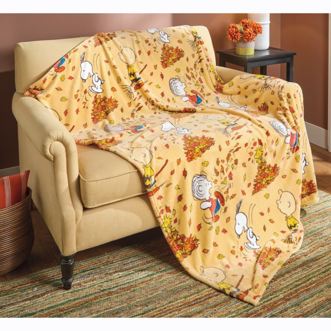Fall Into It Peanuts Throw, , large