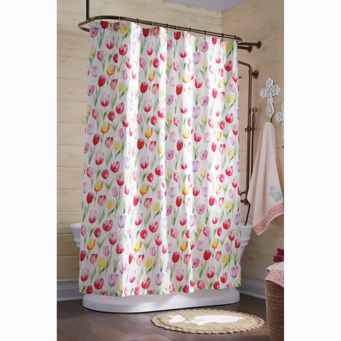 Tulip Bliss Shower Curtain, , large