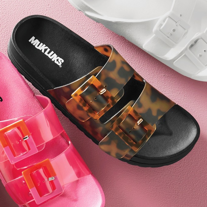 Grand Cayman Jelly Slide with See-Through Straps, , large