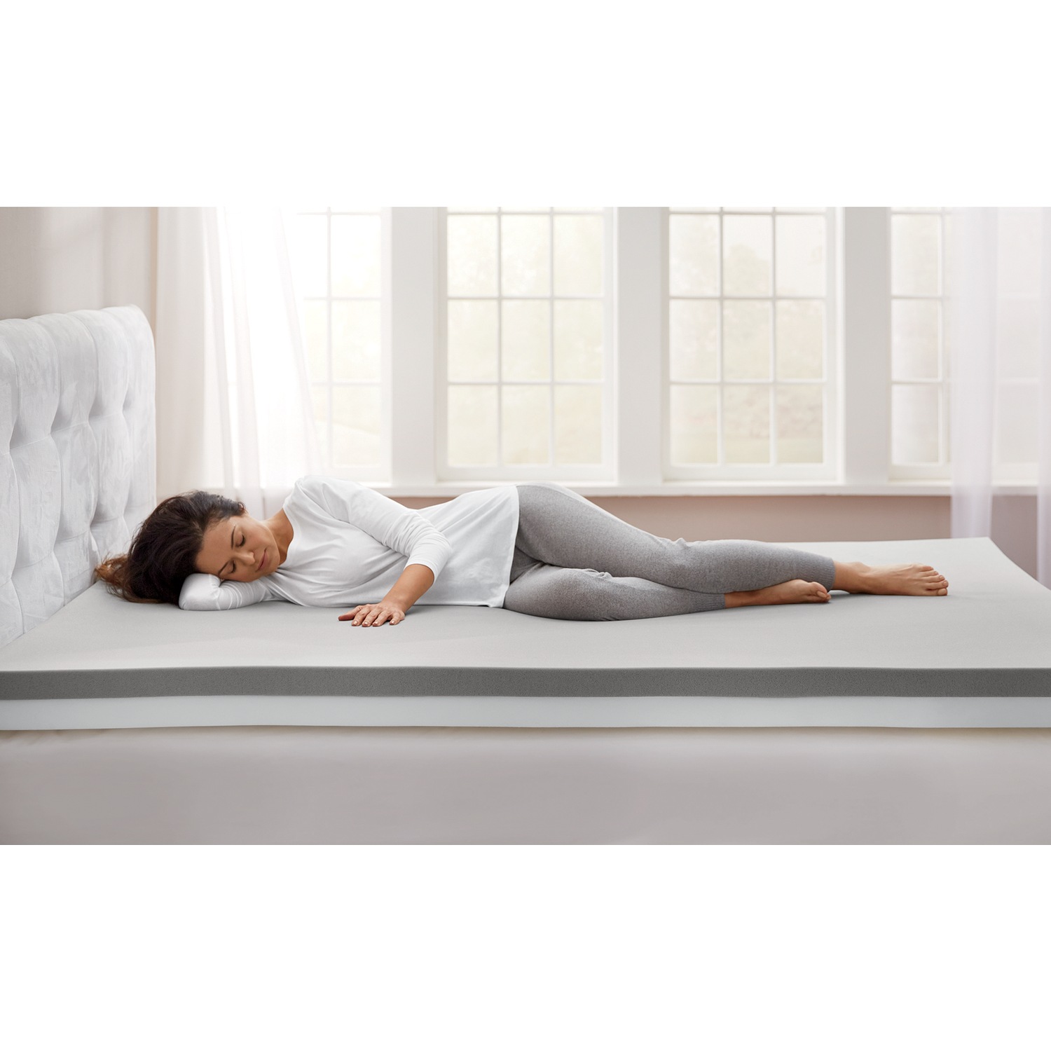 Ginny S Charcoal Memory Foam Mattress Topper Ginny S