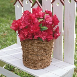 Potted Faux Azalea, , large