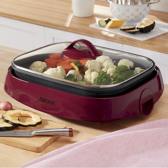 Aroma 6-Qt. 3-In-1 Grillet, , large