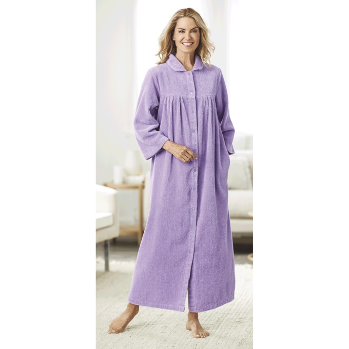 Long Chenille Robe, , large