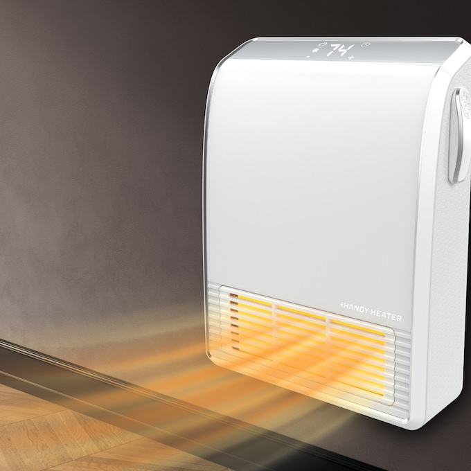 Handy Heater Wall-Mountable Room Heater, White, large