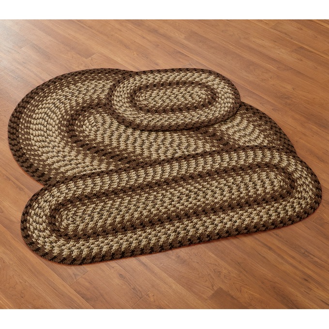 3-pc. Heritage Braided Indoor/Outdoor Rug Set, , large