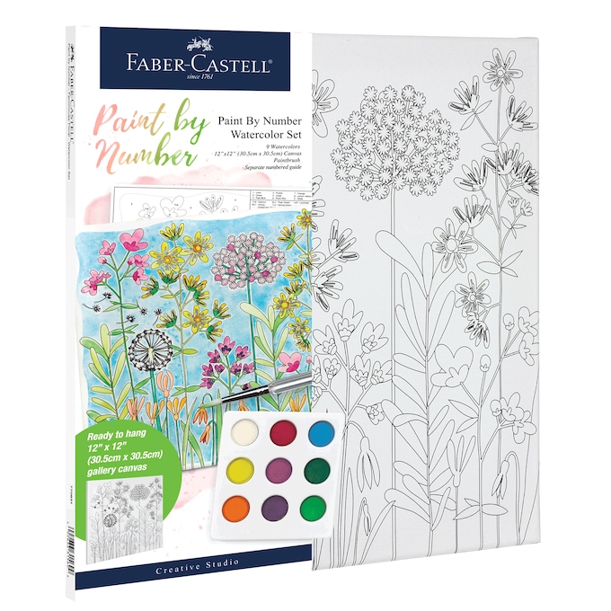 Faber-Castell Paint-by-Number Watercolor Set, , large