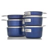 Granitestone Blue 15-Piece Stackmaster Cookware Set, , large