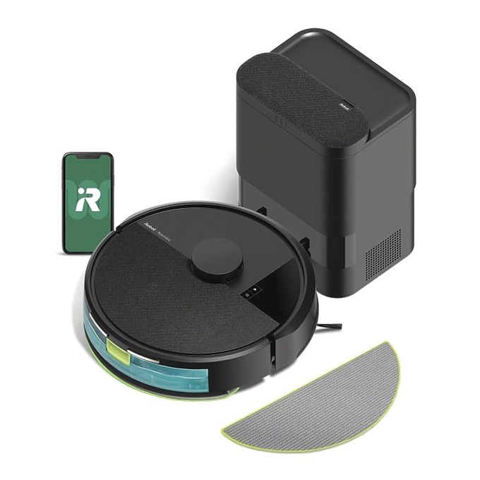 iRobot Roomba 105 Mopping Combo Robot Vacuum with AutoEmpty Dock, Black, large