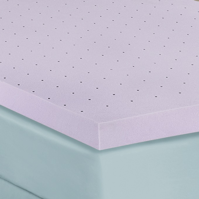 Lavender-Infused Memory Foam Topper, , large