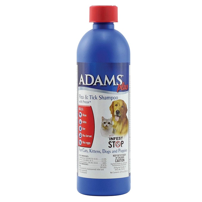 Adams Plus Flea and Tick Shampoo with Precor For Cats and Dogs, , large
