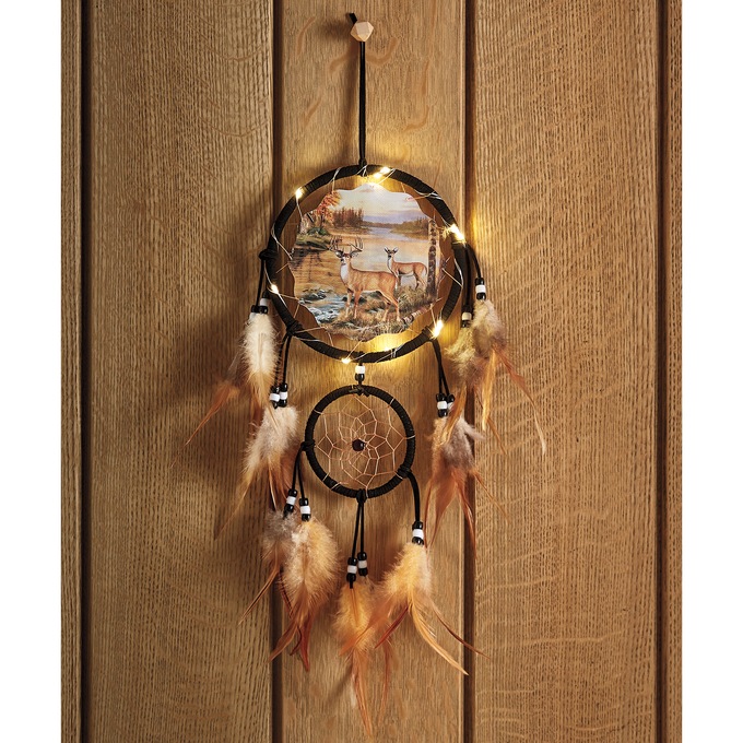 Lit Wildlife Dream Catcher, , large