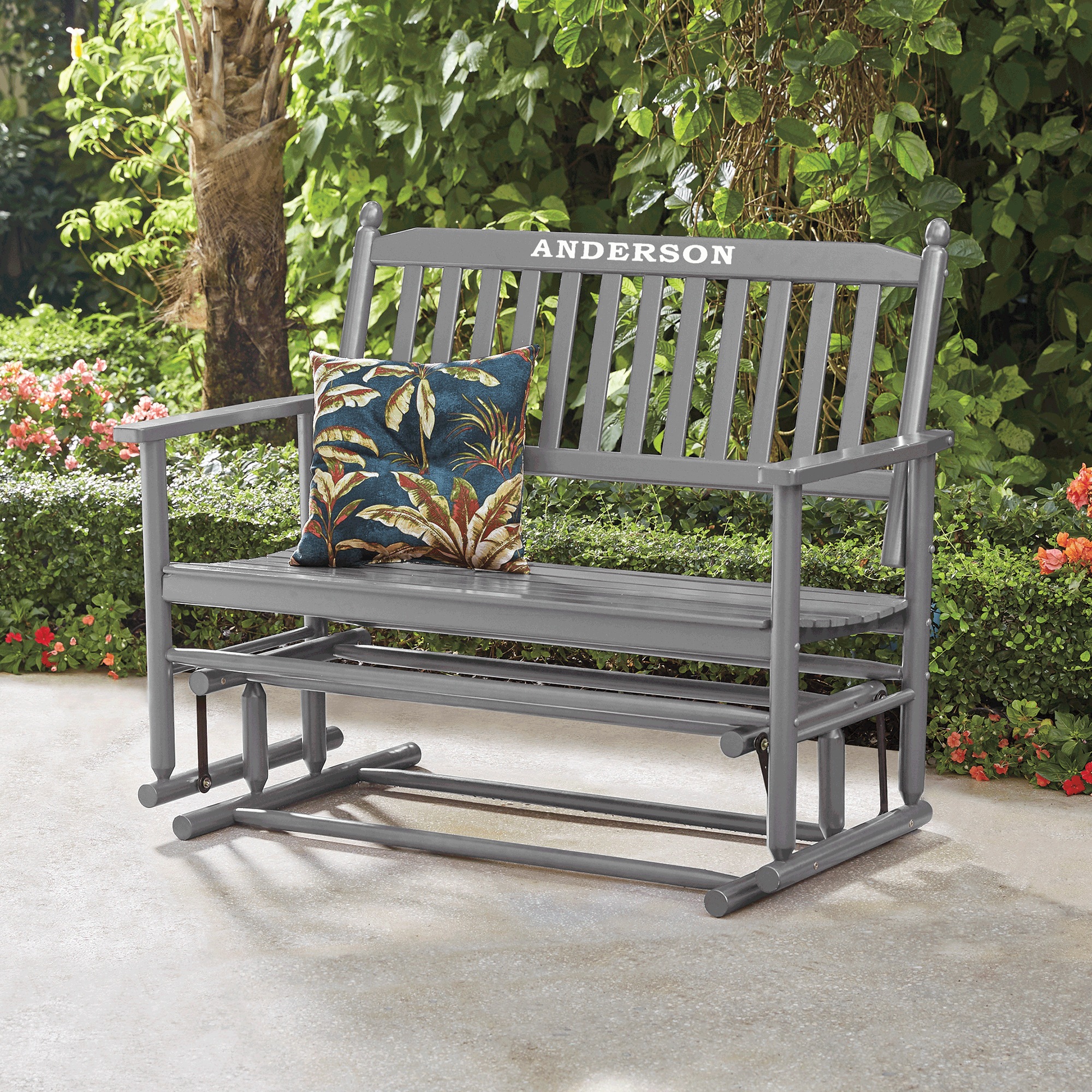 Gliding Bench, Gray, large