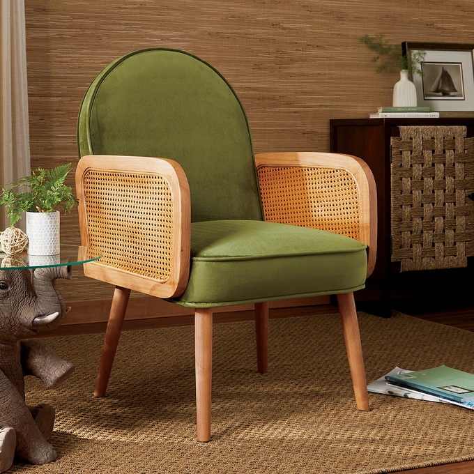 Cane Arm Chair, , large