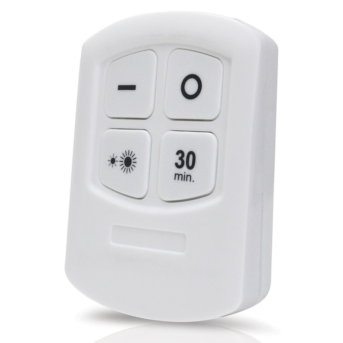 Set Of 3 Remote Controlled Led Puck Lights