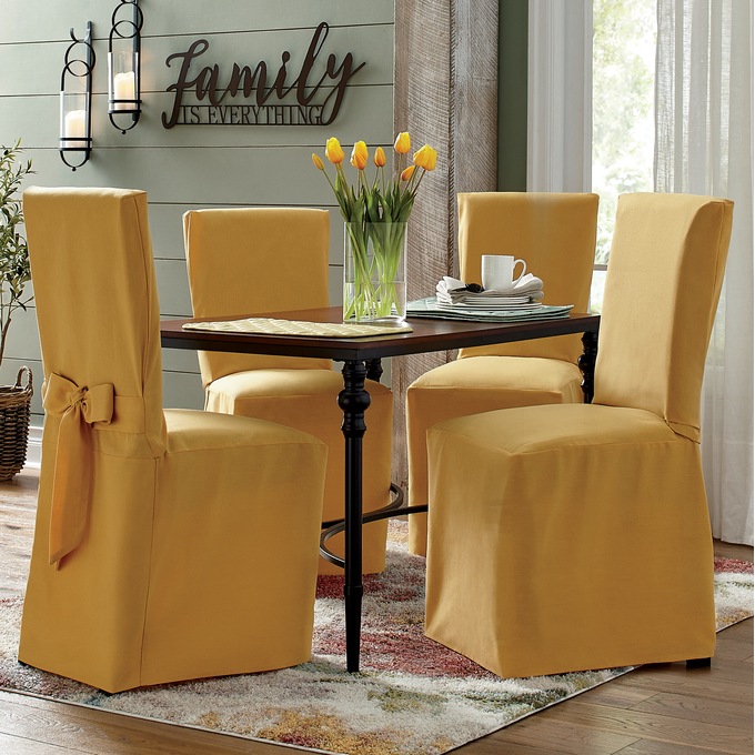 Tall dining sales chair covers