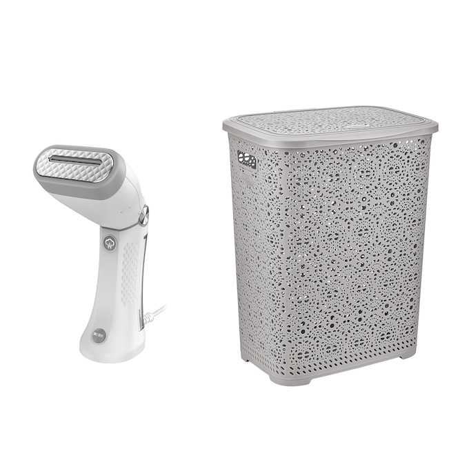 Lacy Laundry Hamper and Conair Power Steam Dual-Voltage Steamer - Buy Both and Save, , large