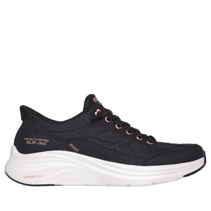 Skechers Women's Slip-Ins Contour Foam Golden Hour Shoe with No-Tie Bungee Laces, , large