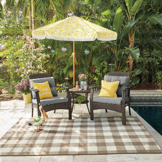 Hello Sunshine Indoor/Outdoor Accent Pillow Cover, , large