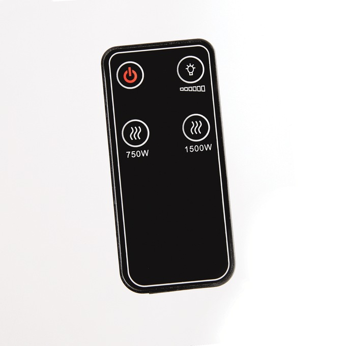 1500W Electric Fireplace Stove Heater with Remote & Realistic Flame Effect, Delicious Red, large